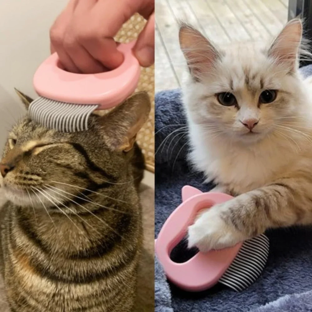 Cat Comb for Short & Long Hair Removal Soft Massaging Deshedding Pet Comb